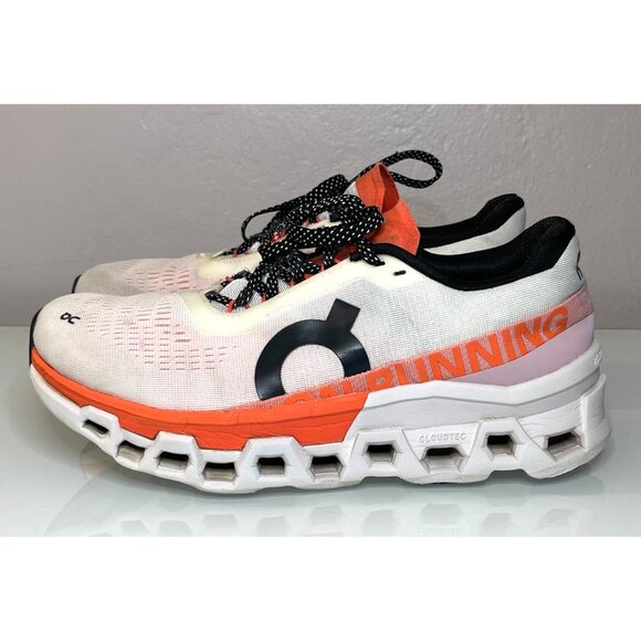 On Cloudmonster 2 Running Shoes Undyed/Flame Women's Size 10 - Picture 5 of 9